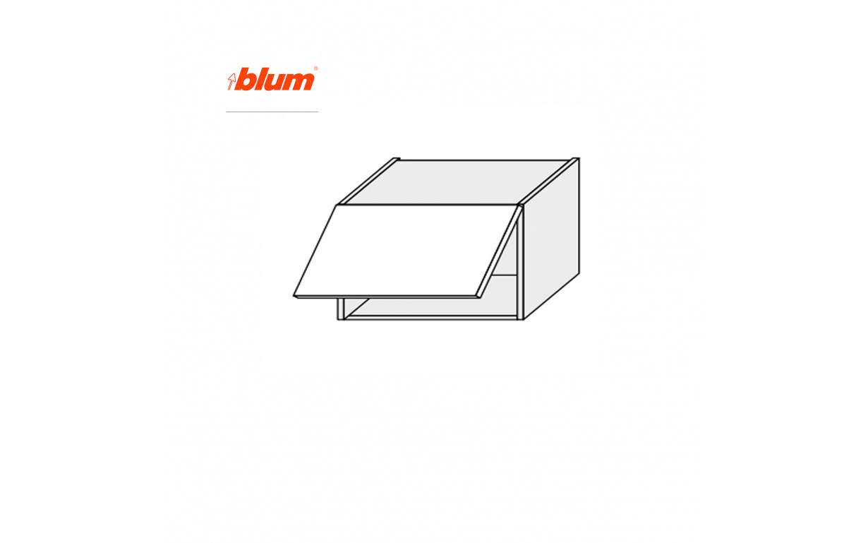 Кухонна секція Міленіум WG верхня 80В/360 1дв Aventos Pro Blum - Фото